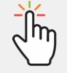 ASL Logo hand with light beams around the pointer finger